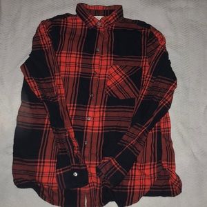 Women’s Red and black flannel Oldnavy shirt